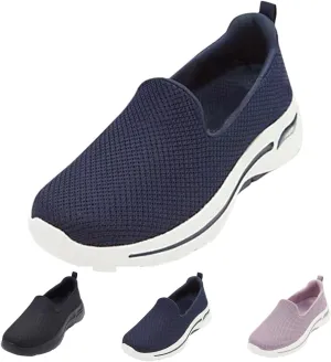 Orthopedic Shoes for Women Slip On Wide Width Sneakers Breathable Walking Shoes Trainers Comfortable Casual Athletic Shoes