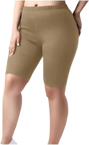 Oversized Workout Shorts Women Plus Size High Waisted Gym Running Volleyball Spandex Yoga Bottom Biker Short Legging