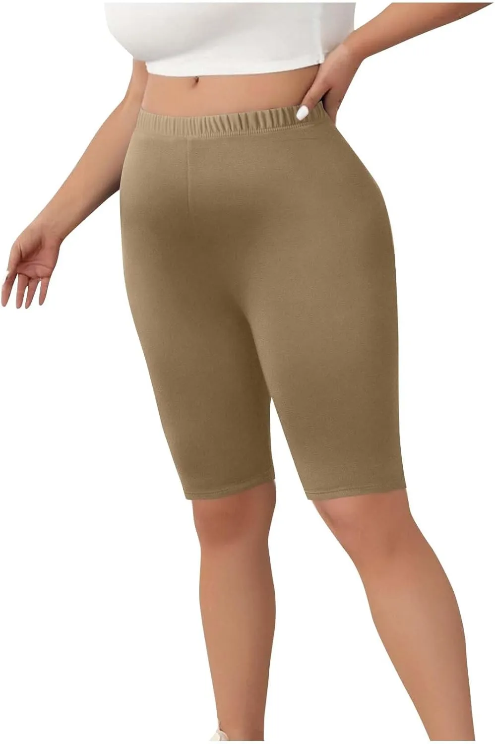 Oversized Workout Shorts Women Plus Size High Waisted Gym Running Volleyball Spandex Yoga Bottom Biker Short Legging