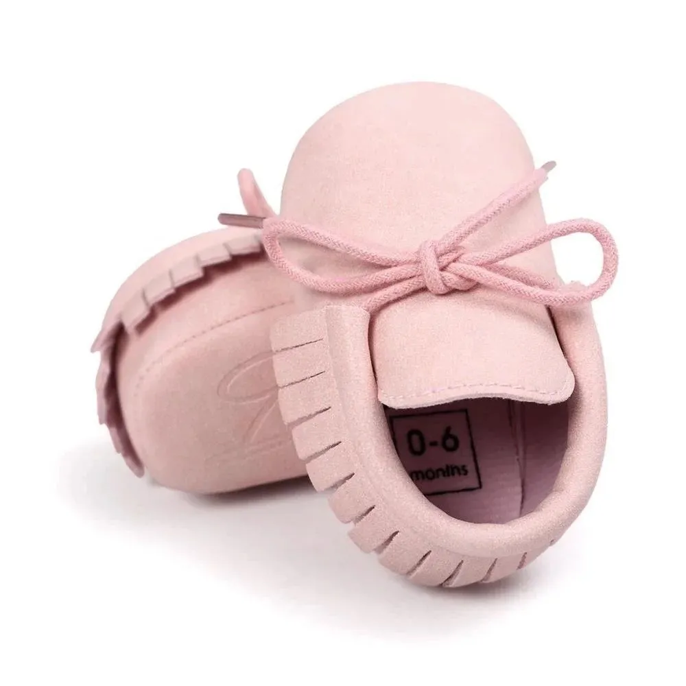 Pink Moccasins Baby Shoes