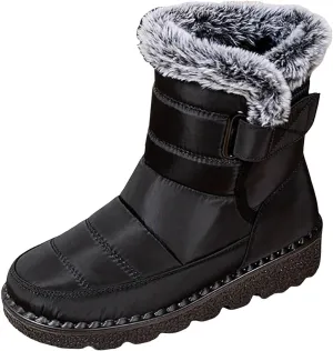 Rain Cloth Water Proof Insulated Boots for Men Plus Velvet Warm Mid Calf Boots Thick Bottom Non Snow Work Shoes for Men