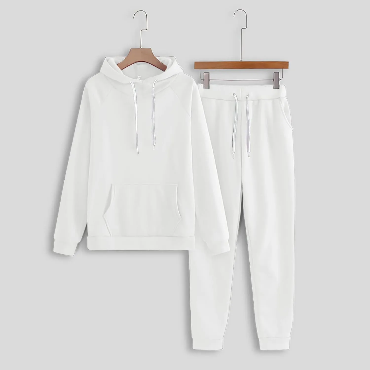 sdbrld Winter Outfits for Women,Womens Sweatsuits 2 Piece Workout Sets Tracksuit Long Sleeve Hooded Jogger Pant Matching Set