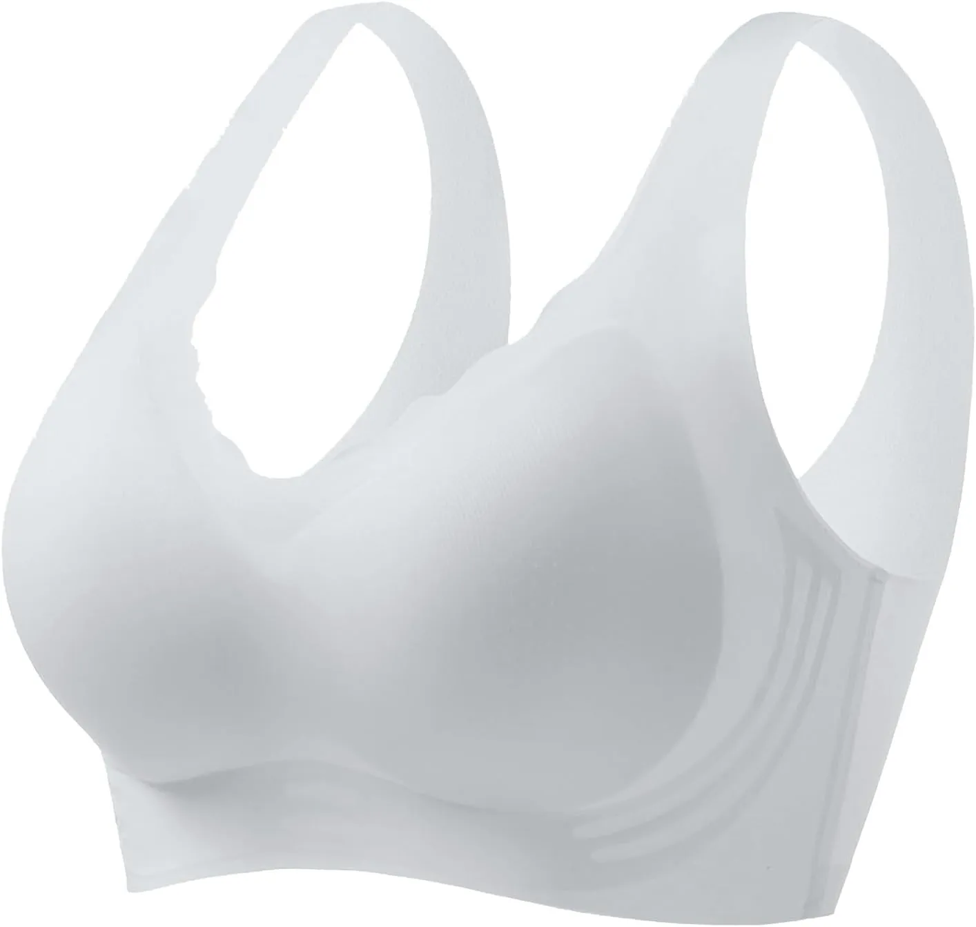 Sports Bra for Women Padded Full Coverage Workout Fitness Bras Wireless Plus Size Medium Support Bralettes