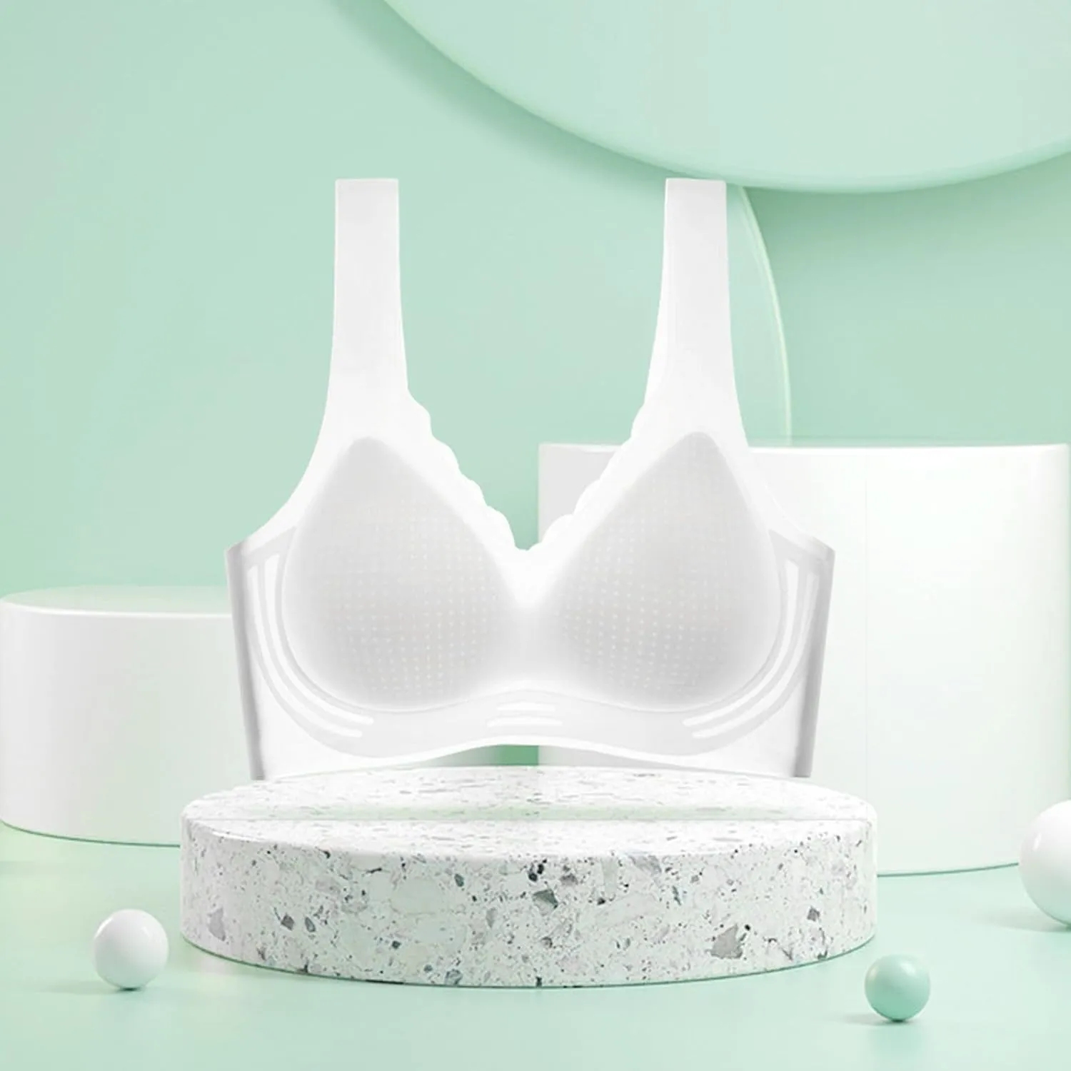 Sports Bra for Women Padded Full Coverage Workout Fitness Bras Wireless Plus Size Medium Support Bralettes