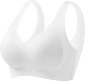 Sports Bra for Women Padded Full Coverage Workout Fitness Bras Wireless Plus Size Medium Support Bralettes