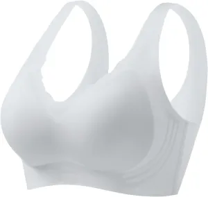 Sports Bra for Women Padded Full Coverage Workout Fitness Bras Wireless Plus Size Medium Support Bralettes