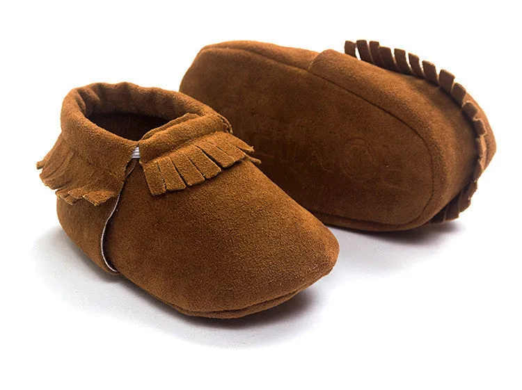 Stylish and Comfy Suede Leather Newborn Footwear
