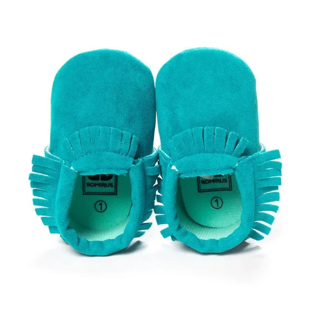 Stylish and Comfy Suede Leather Newborn Footwear