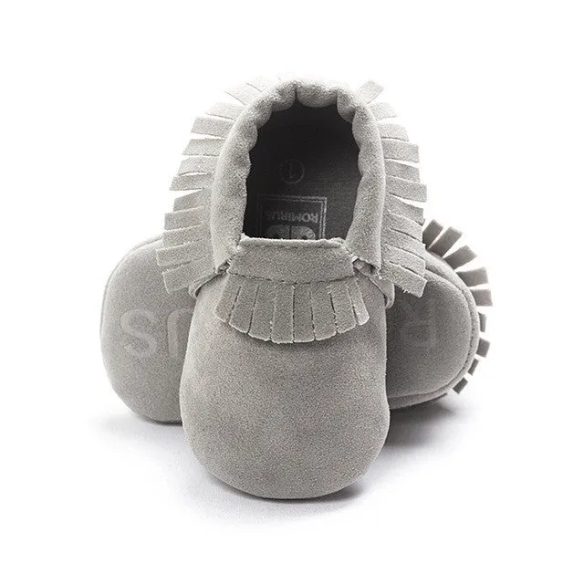 Stylish and Comfy Suede Leather Newborn Footwear