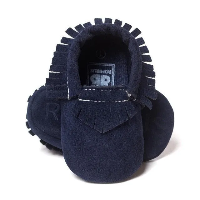Stylish and Comfy Suede Leather Newborn Footwear