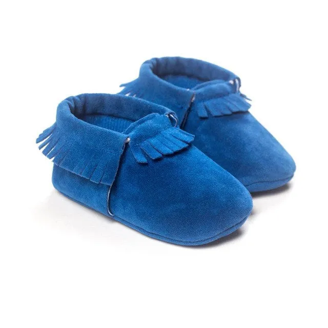 Stylish and Comfy Suede Leather Newborn Footwear