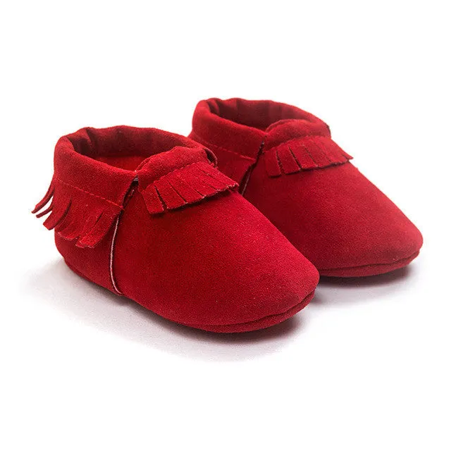 Stylish and Comfy Suede Leather Newborn Footwear