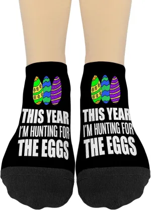 This Year I'm Hunting For The Eggs Easter Egg Prices No Show Socks Women Athletic Sock for Men