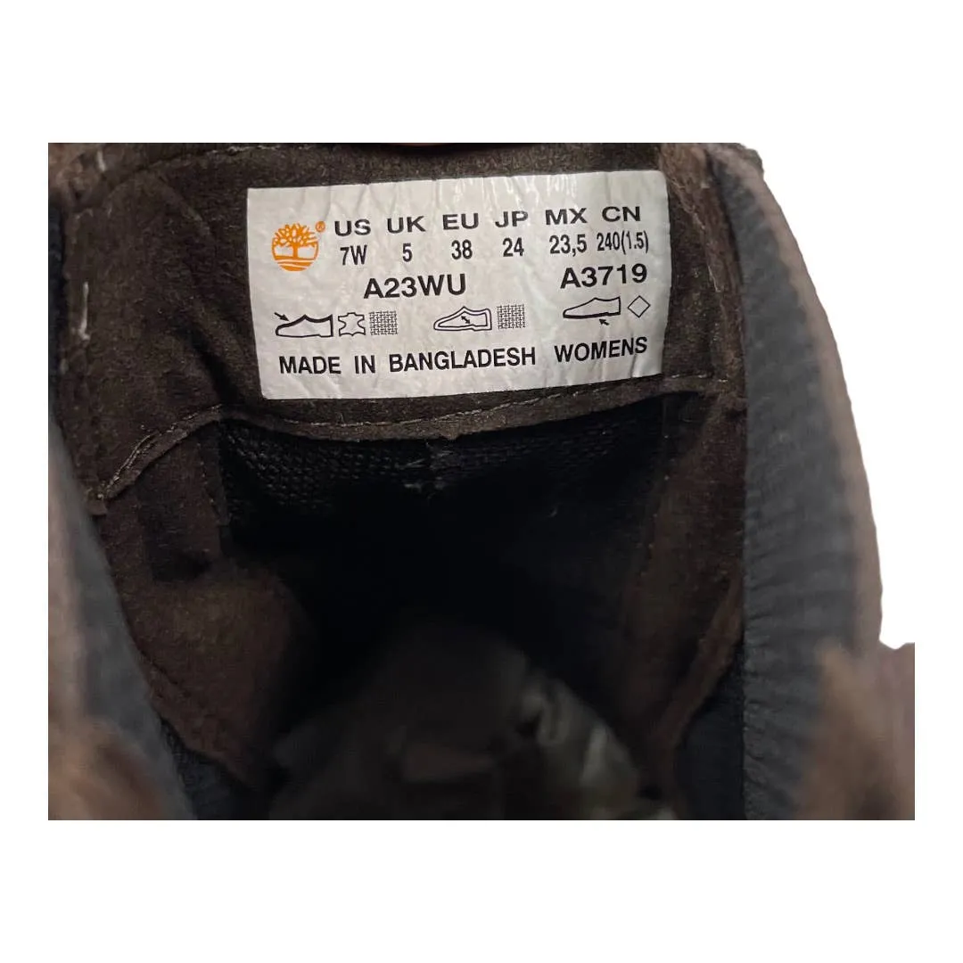 Timberland Courmayeur Valley Chelsea Boots Size 7 Brown