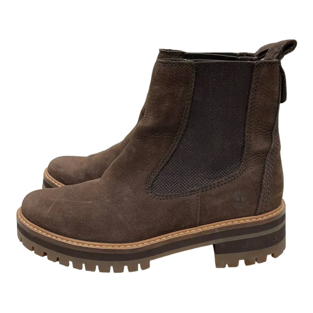 Timberland Courmayeur Valley Chelsea Boots Size 7 Brown