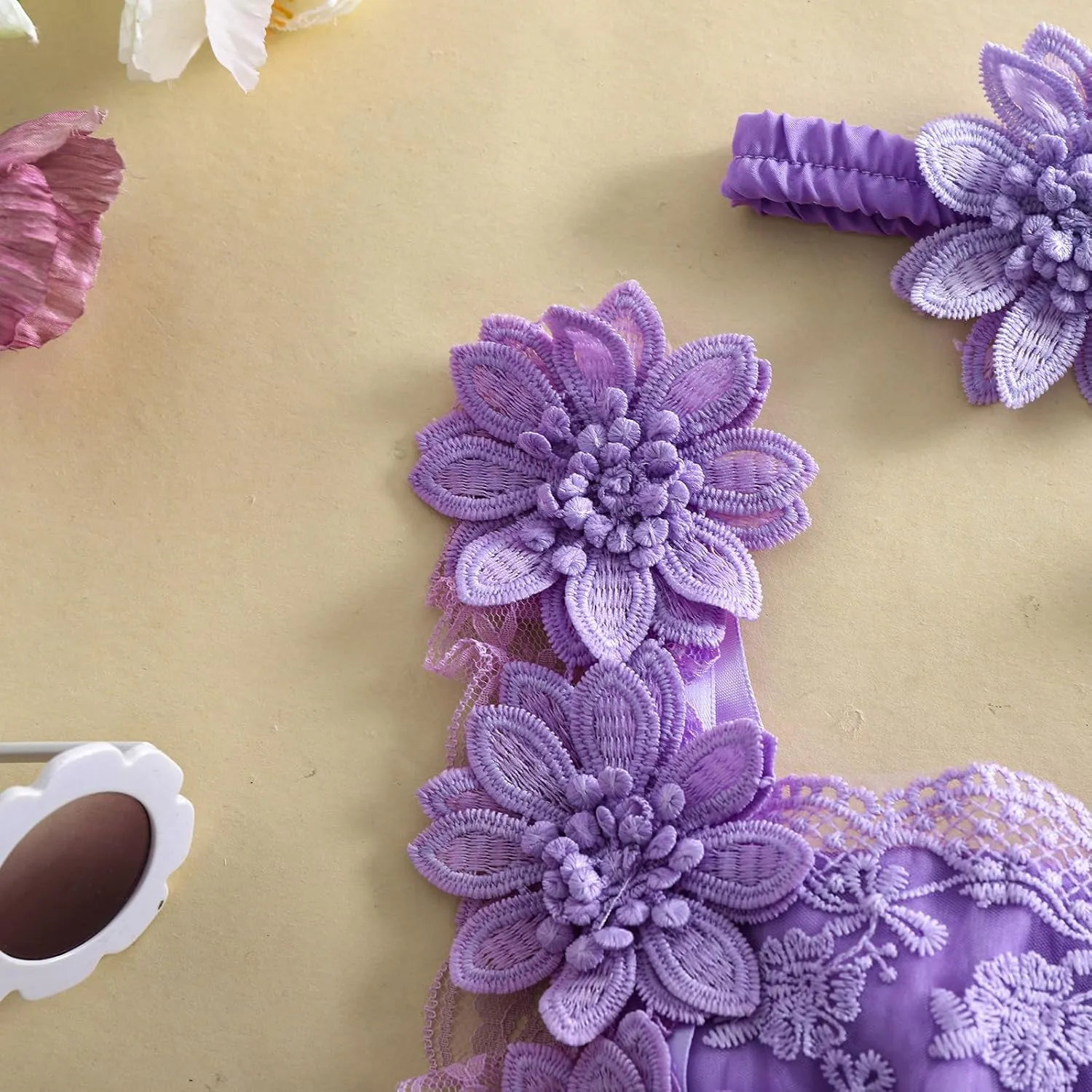 Toddler Baby Girl Summer Cute Clothes Lace Skirt Dress Princess Romper Sleeveless Flower Newborn Infant Outfit