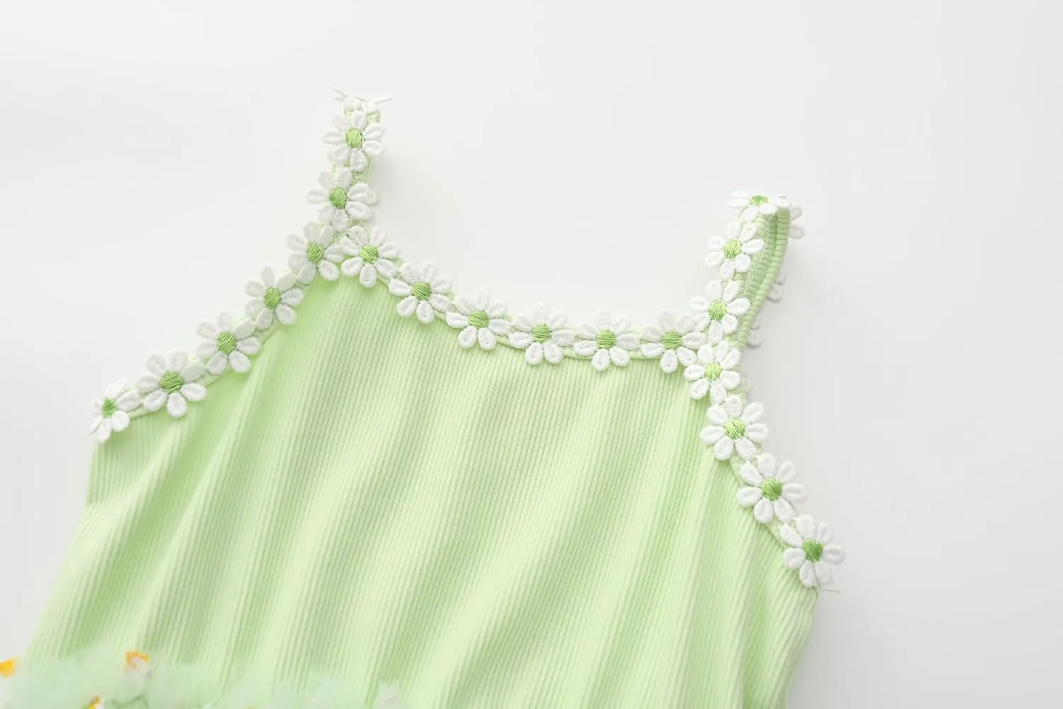 Toddler Girls Dress Cotton Princess Tulle Dresses Daisy Hem Tutu Kids Casual Sundress18M-8 Years