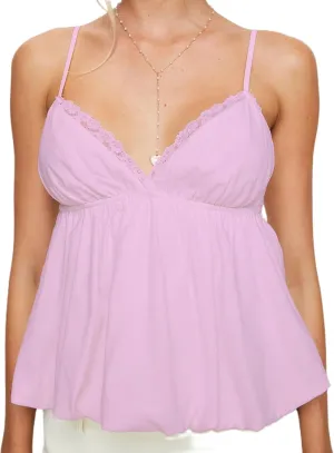 UAURORAO Women Y2K Babydoll Tank Top Spaghetti Strap Peplum Tops V Neck Aesthetic Preppy Going Out Shirts