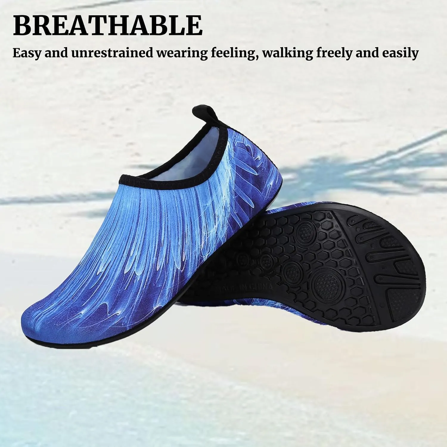 Water Shoes for Women Men Barefoot Aqua Socks Quick-Dry Shoes for Beach Non Slip Indoor Outdoor Walking Barefoot Exercise Wear Sport Accessories Yoga Socks