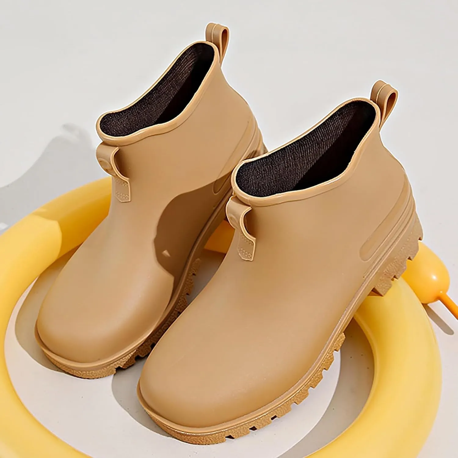 Women Rain Shoes Shoes Comfortable Light Ankle Rain Boots Frosted Outdoor Rain Boots Lobster Boots Knee High Rain Boots
