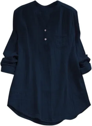 Women Short Sleeve Cotton Linen Shirts Casual V Neck Trendy Dressy T-Shirt Floral Loose Fit Summer Tee Tops