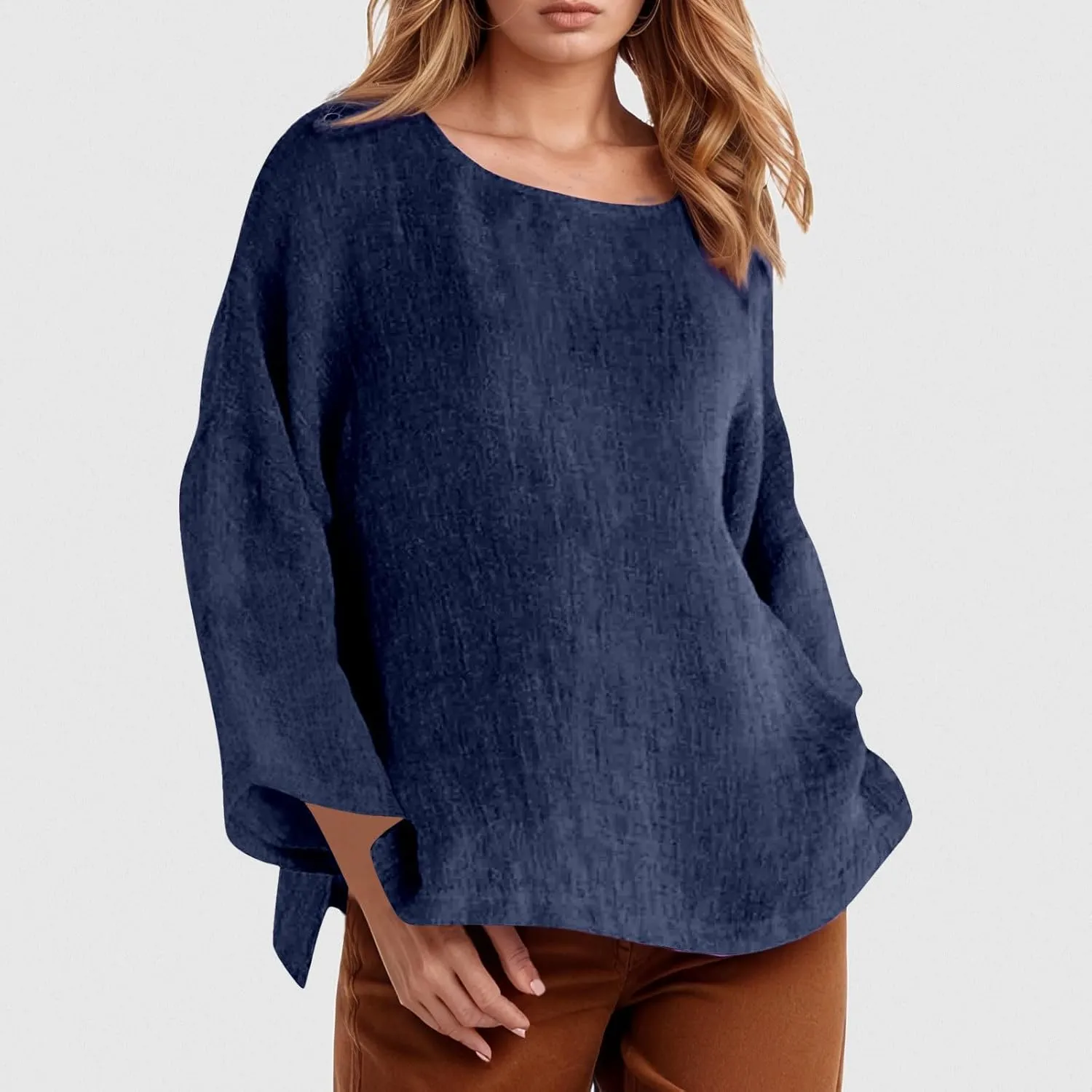 Women's Collared Button Down Shirt V-Neck Short Sleeve Linen Summer Casual Dress Blouses Top Loose Tshirts
