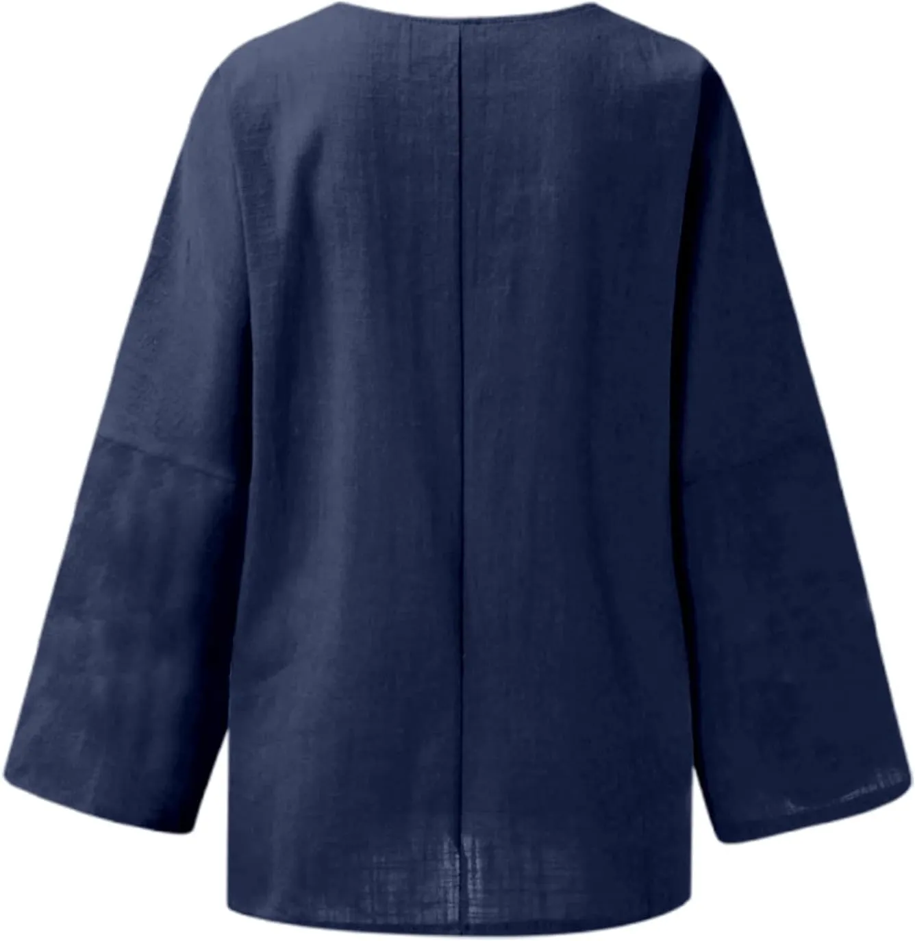 Women's Collared Button Down Shirt V-Neck Short Sleeve Linen Summer Casual Dress Blouses Top Loose Tshirts
