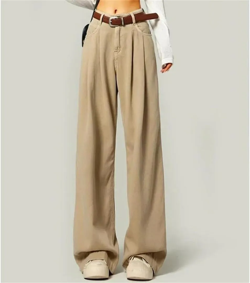 Women's High Waist Street Jeans Fashion Wide Leg Jeans Pants