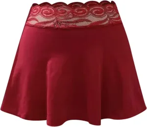 Womens Lingerie V-Neck Nightwear Naughty Babydoll Teddy Hollow-Out Full Slips Underwear Set