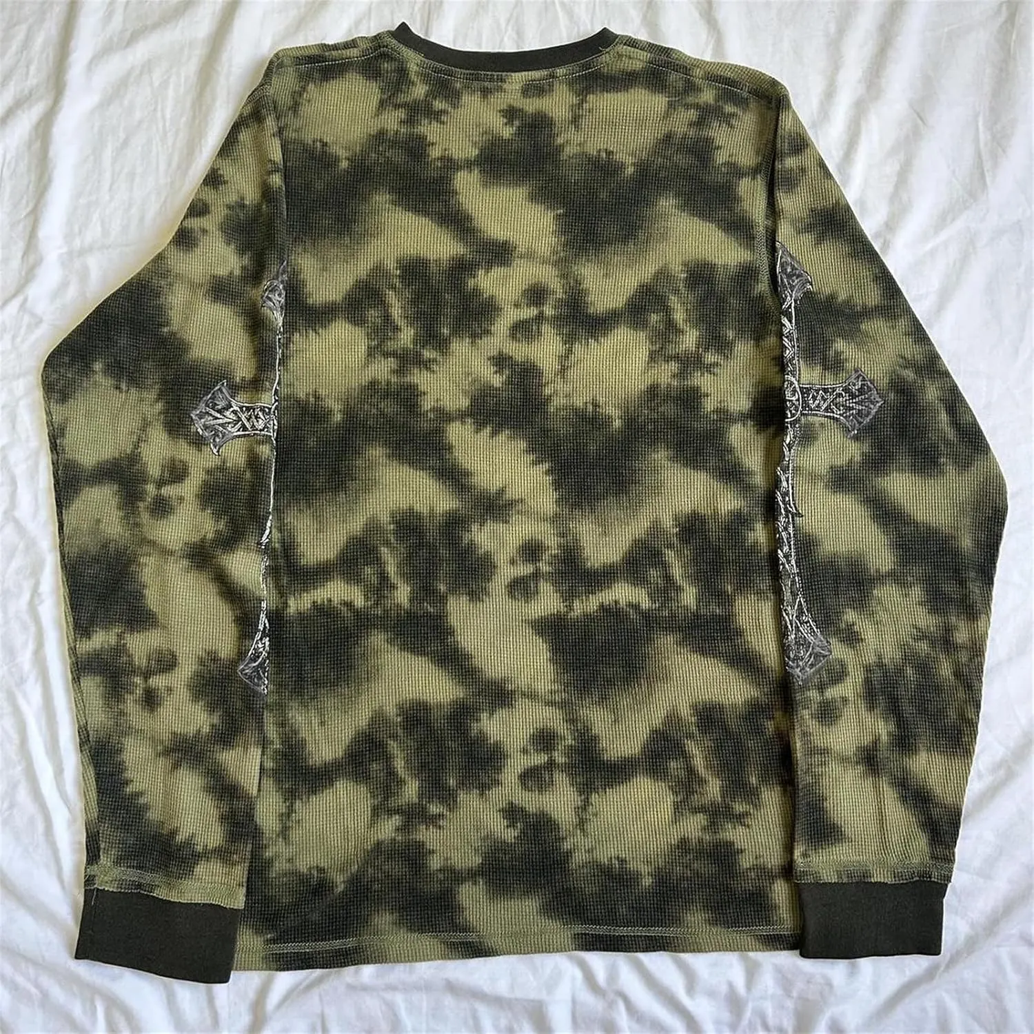 Womens Long Sleeve Fairy Grunge Tees Shirt Vintage Goth Skull Graphic Print Tops 90s Emo Aesthetic Clothes
