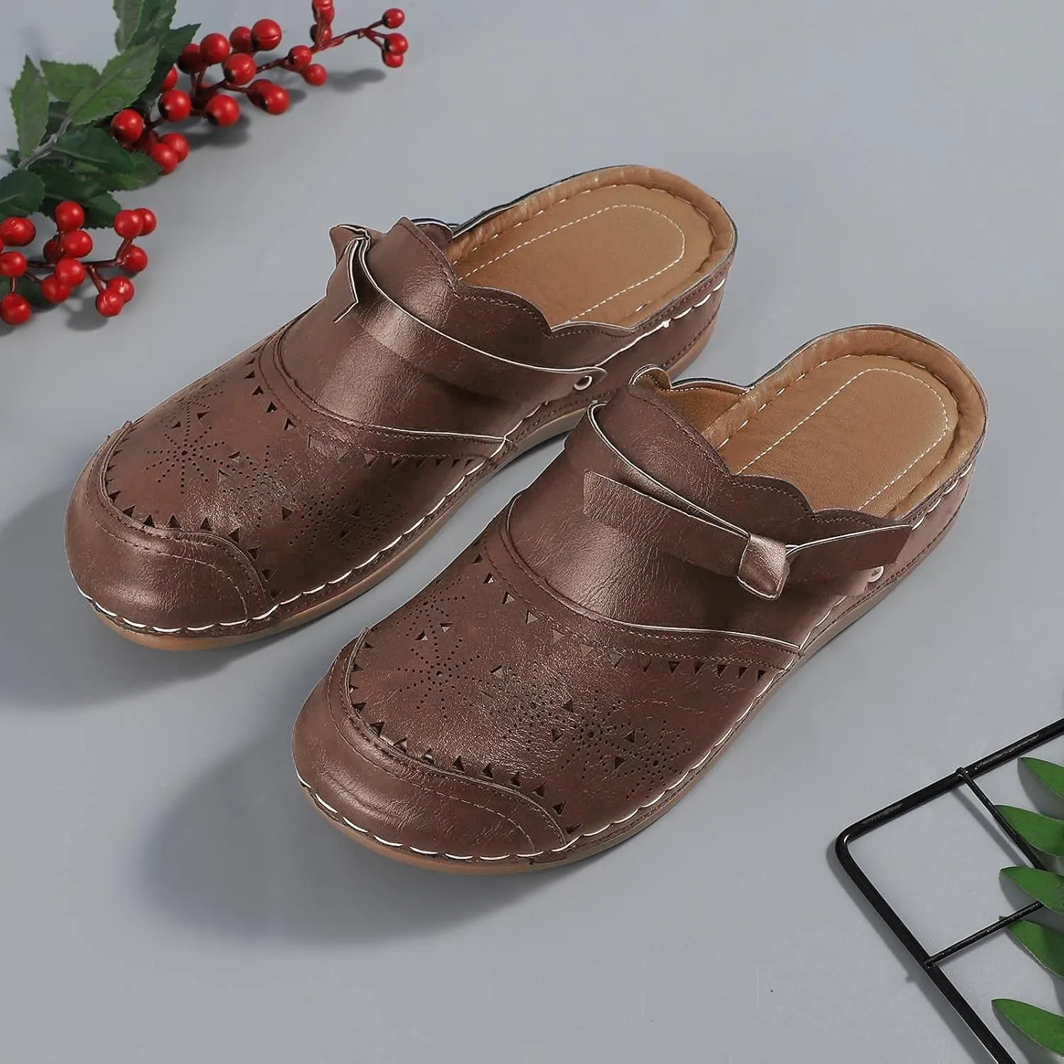 Womens Orthopedic Sandals Comfortable Dressy Flip Flops Beach with Flowers Wide Width Wedge Sandals Dressy Summer Sandalias Ortopedicas Mujer
