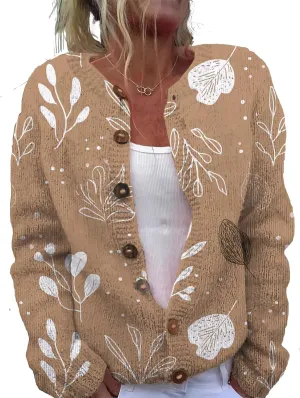 Womens Plus Size Cardigan Sweater Chunky Button Lightweight Casual Long Sleeve Winter Fall Sweater Tops