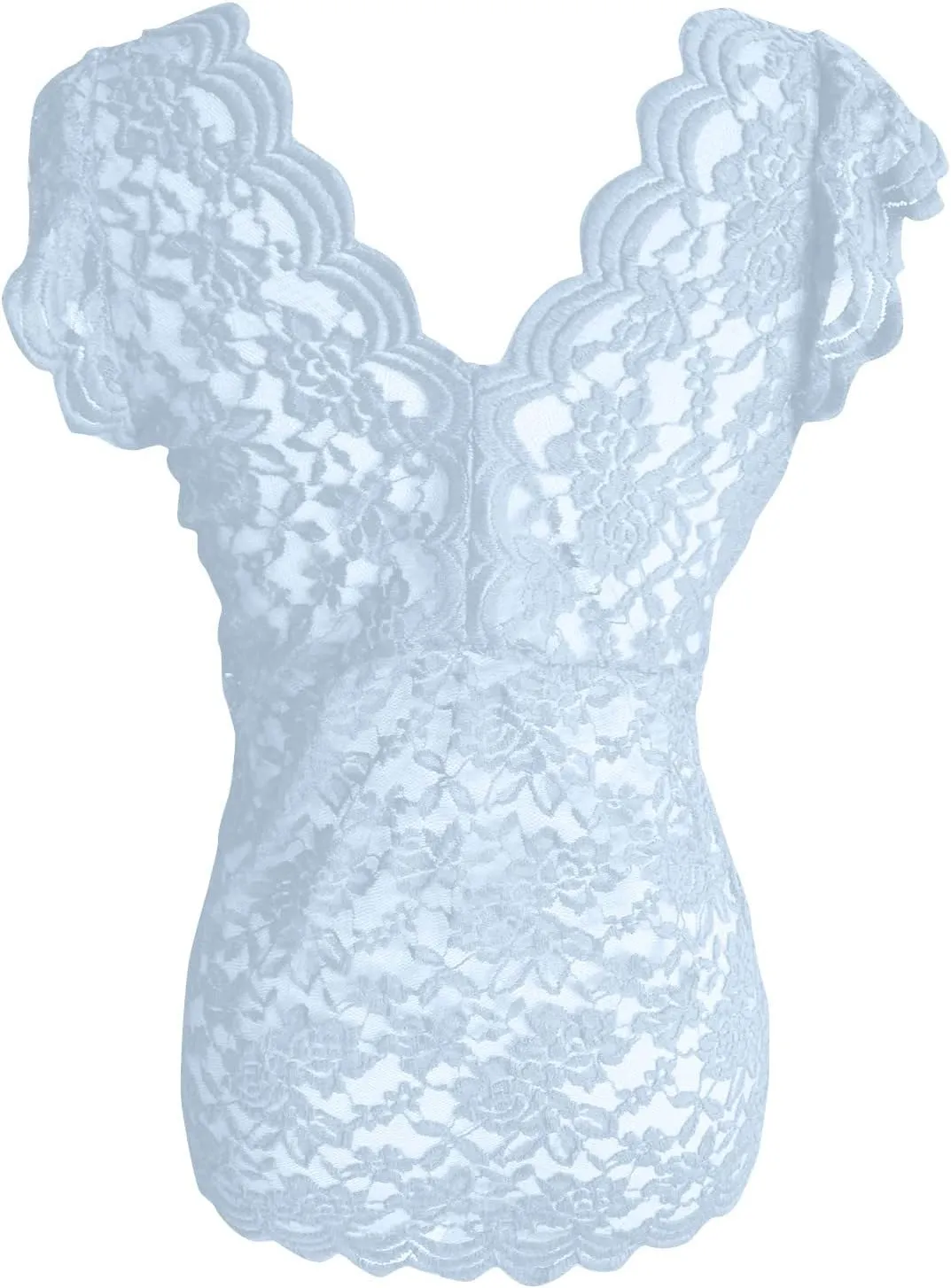 Women's Sleeveless Tops Lace Casual Loose Blouses Tank Shirts Deep Vneck Cap Sleeve Basic Tanks Top for Women