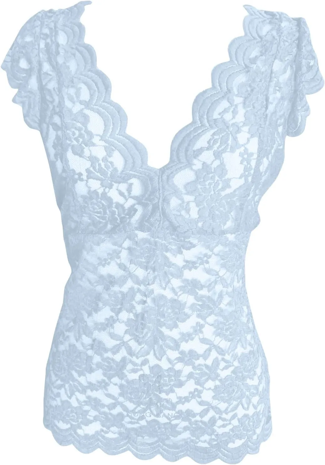 Women's Sleeveless Tops Lace Casual Loose Blouses Tank Shirts Deep Vneck Cap Sleeve Basic Tanks Top for Women