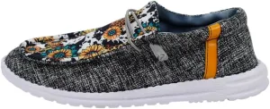 Women's Sunflower Lace-Up Loafers with Orthopedic Support Comfortable Ultralight Canvas Boat Shoes