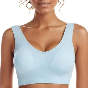 Womens Wireless Full Coverage Bra Everyday Comfort Padded Workout Sleep Bralette