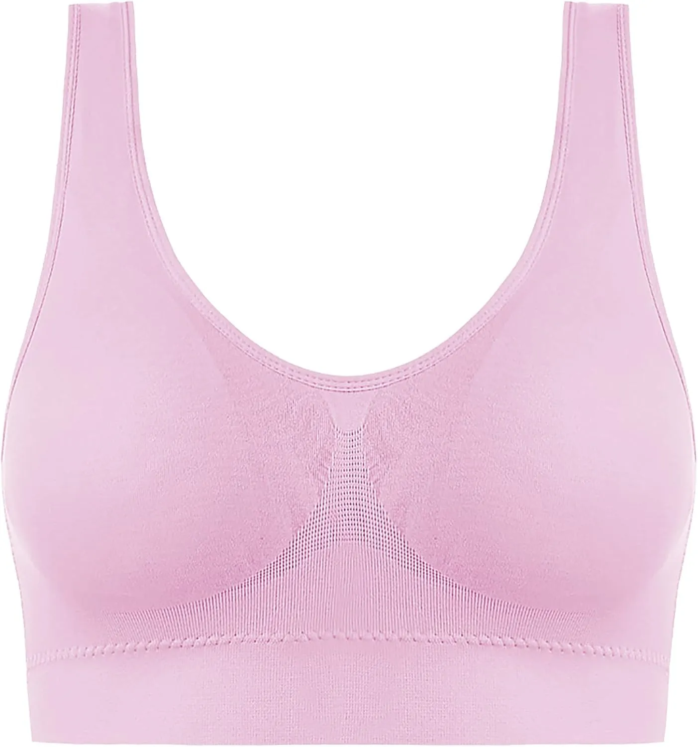 Womens Wireless Full Coverage Bra Everyday Comfort Padded Workout Sleep Bralette