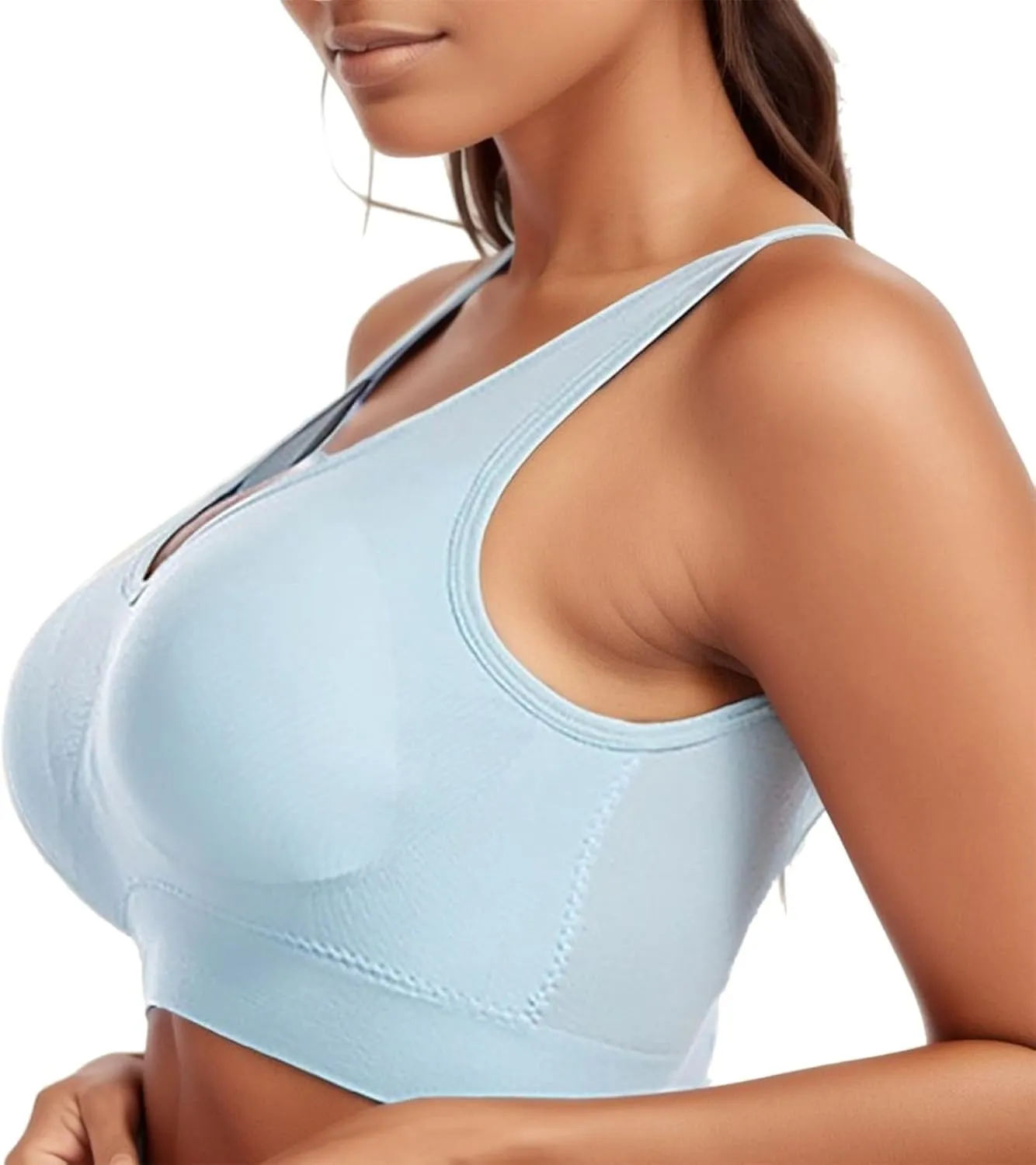 Womens Wireless Full Coverage Bra Everyday Comfort Padded Workout Sleep Bralette