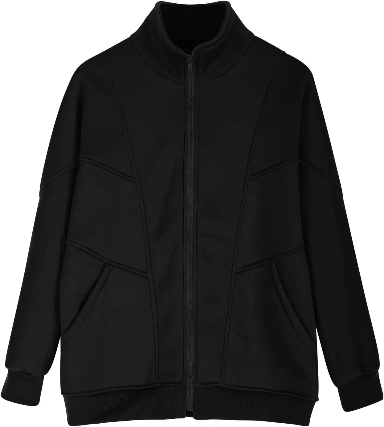 Womens Zip Up Hoodies Fleece Jackets Oversized Sweatshirts Fall Outfits Winter Y2k Sweaters With Pockets