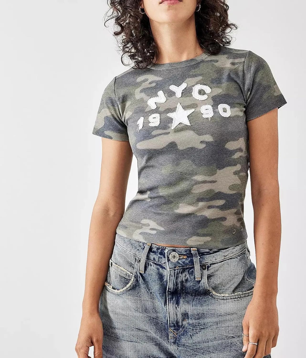 Y2k Baby Tee Women Short Sleeve Graphic Crop Top Cute Fruit Floral Teen Girl Vintage Aesthetic Slim Cropped T Shirt