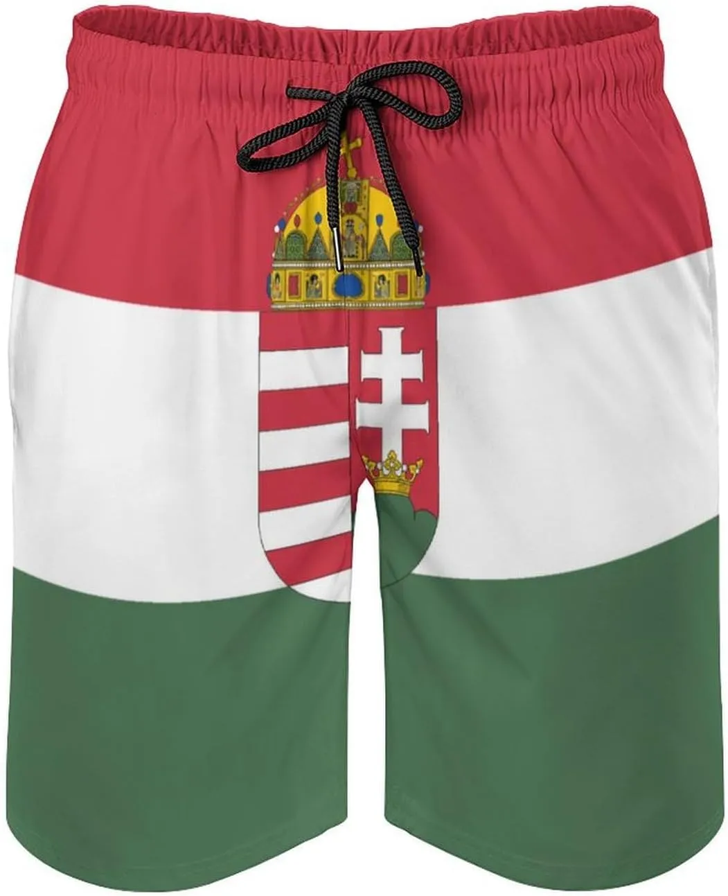 Zakqeik Men's Summer Guyana Flag Map Swim Trunks Quick Dry Surf Boardshorts Bathing Suit Shorts with Pockets