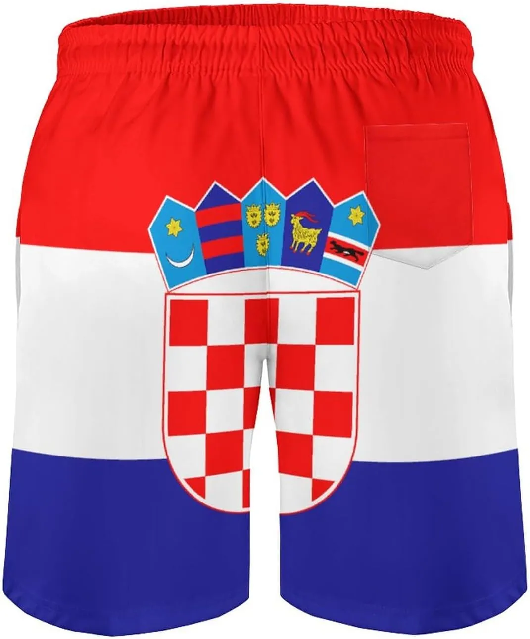 Zakqeik Men's Summer Missouri State Flag Swim Trunks Quick Dry Surf Boardshorts Bathing Suit Shorts with Pockets