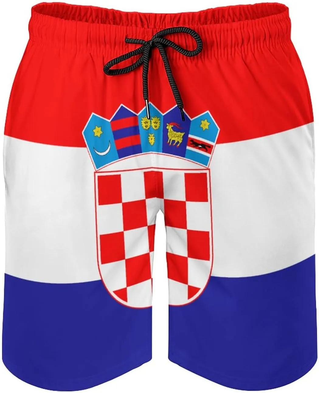 Zakqeik Men's Summer Missouri State Flag Swim Trunks Quick Dry Surf Boardshorts Bathing Suit Shorts with Pockets