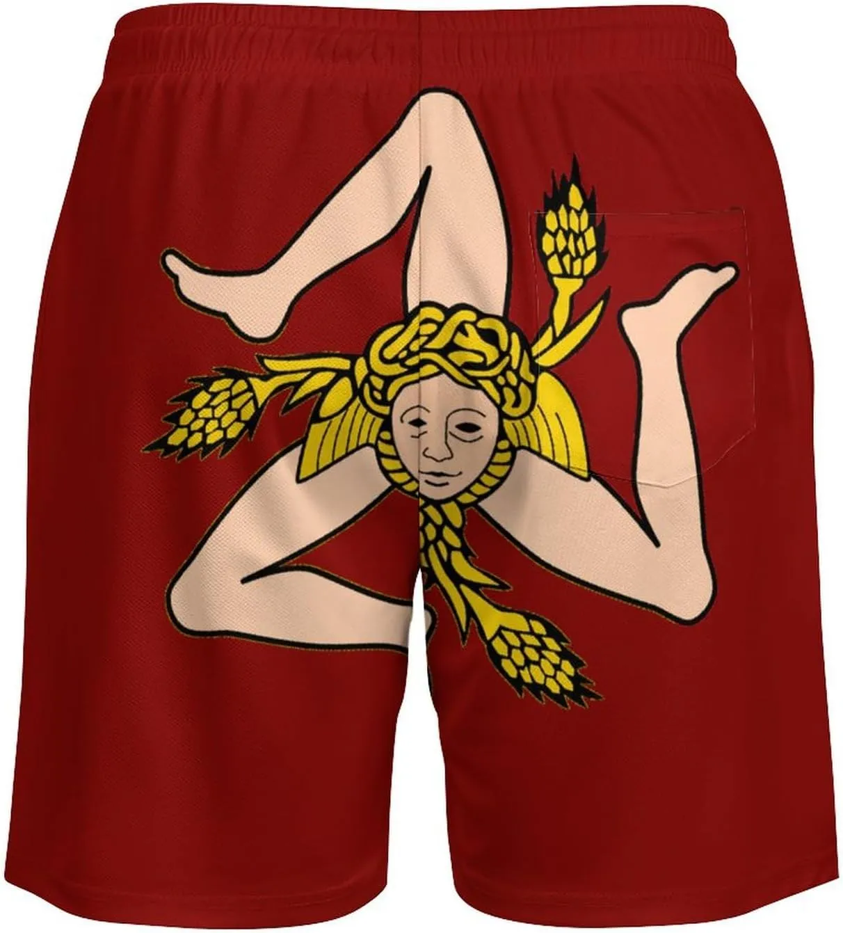 Zakqeik Men's Summer Texas Flag Swim Trunks Quick Dry Surf Boardshorts Bathing Suit Shorts with Pockets