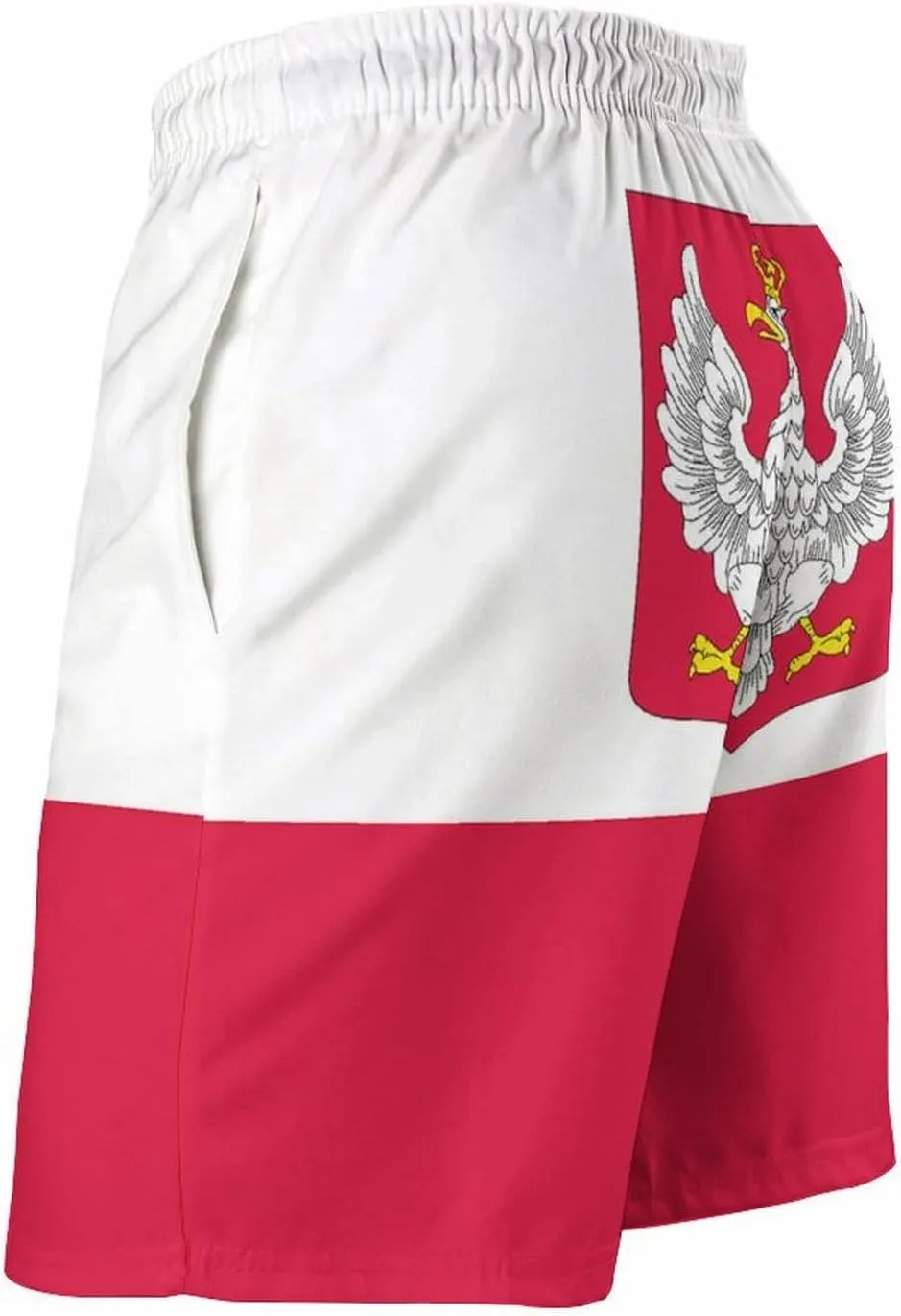 Zakqeik Slovakia Flag Mens Swim Trunks Quick Dry Swim Shorts with Pockets Funny Beach Shorts