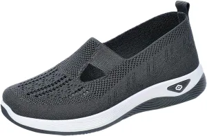 Zapatos Ortopédicos para Mujer Ligeros y Anchos, Women's Orthopedic Walking Shoes Slip on Trainers Comfortable Casual Athletic Shoe Soft Soled Arch Support Hands-Free Sneakers