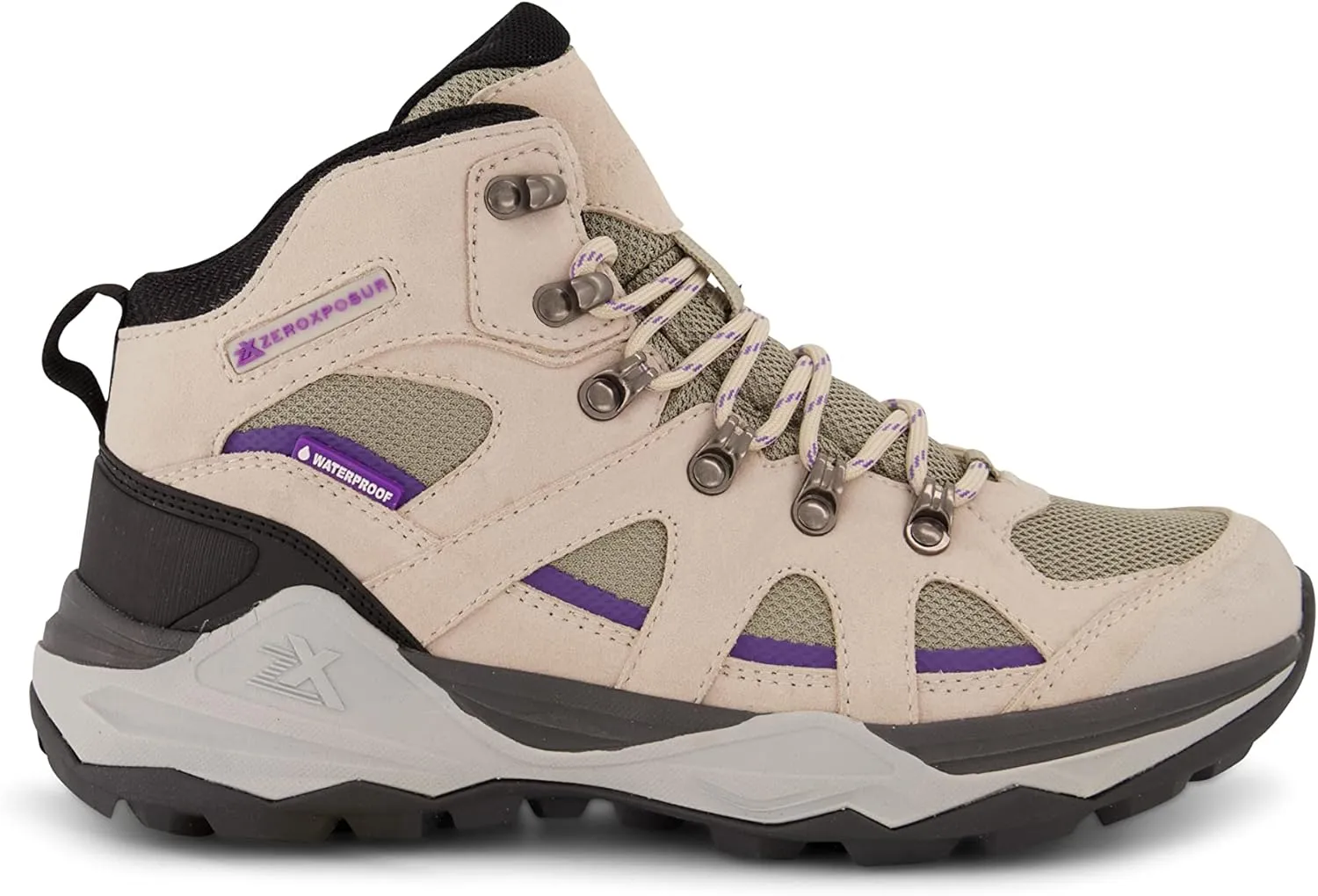 ZeroXposur Women's Colorado Mid Waterproof Hiking Boots - Waterproof Hiking Shoes for Women