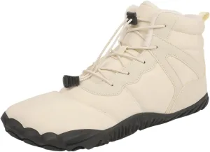 ZWRXW Winter Barefoot Shoes Women Men Hike Shoes Footwear Slip On Warm Zero Drop Snow Boot Minimalist Waterproof Shoe Wide Toe Barefoot Hiking Shoe Wide Toe Box Ankle Boots