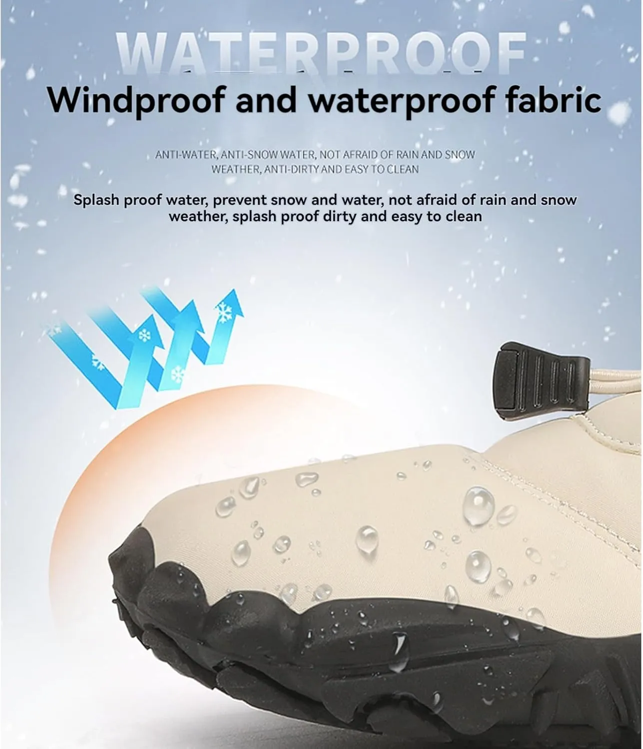 ZWRXW Winter Barefoot Shoes Women Men Hike Shoes Footwear Slip On Warm Zero Drop Snow Boot Minimalist Waterproof Shoe Wide Toe Barefoot Hiking Shoe Wide Toe Box Ankle Boots